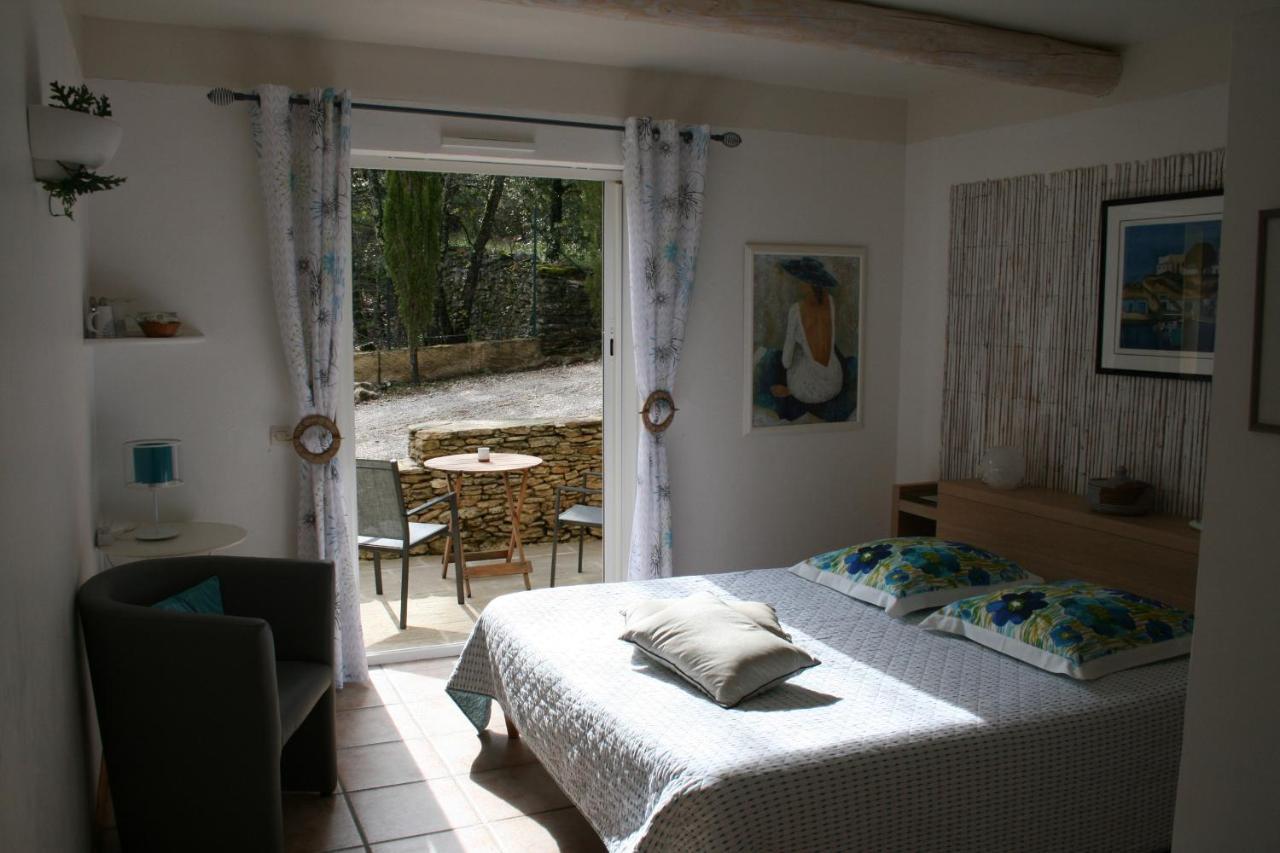 Bed and Breakfast Le Mas Des Pierres Blanches Venasque Exterior foto